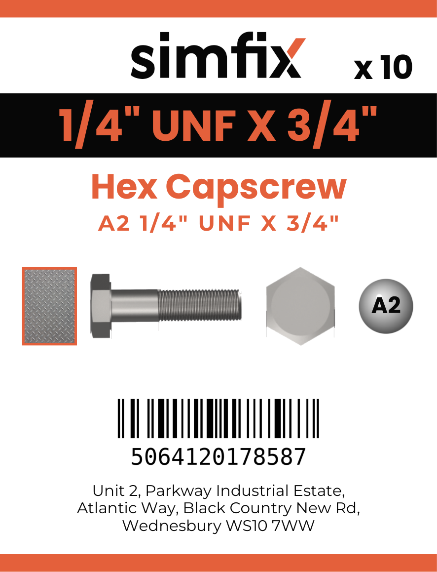 Simfix product label - 933UFA214019-D