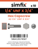 Simfix product label - 933UFA214019-D