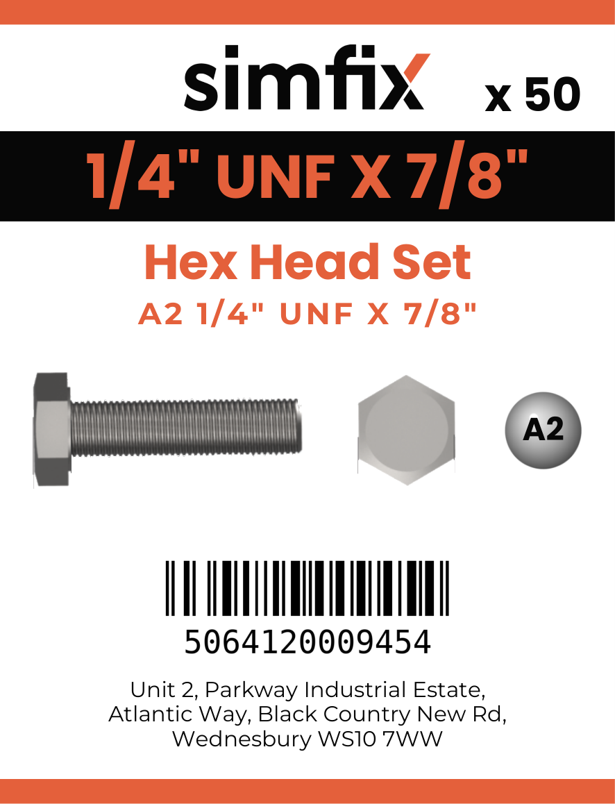 Simfix product label - 933UFA214022-T