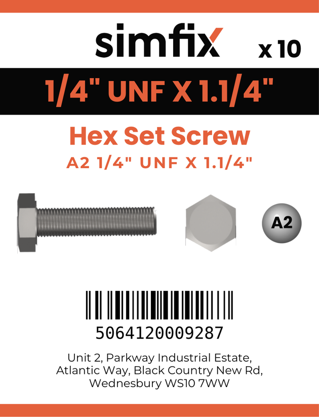 Simfix product label - 933UFA214032-D