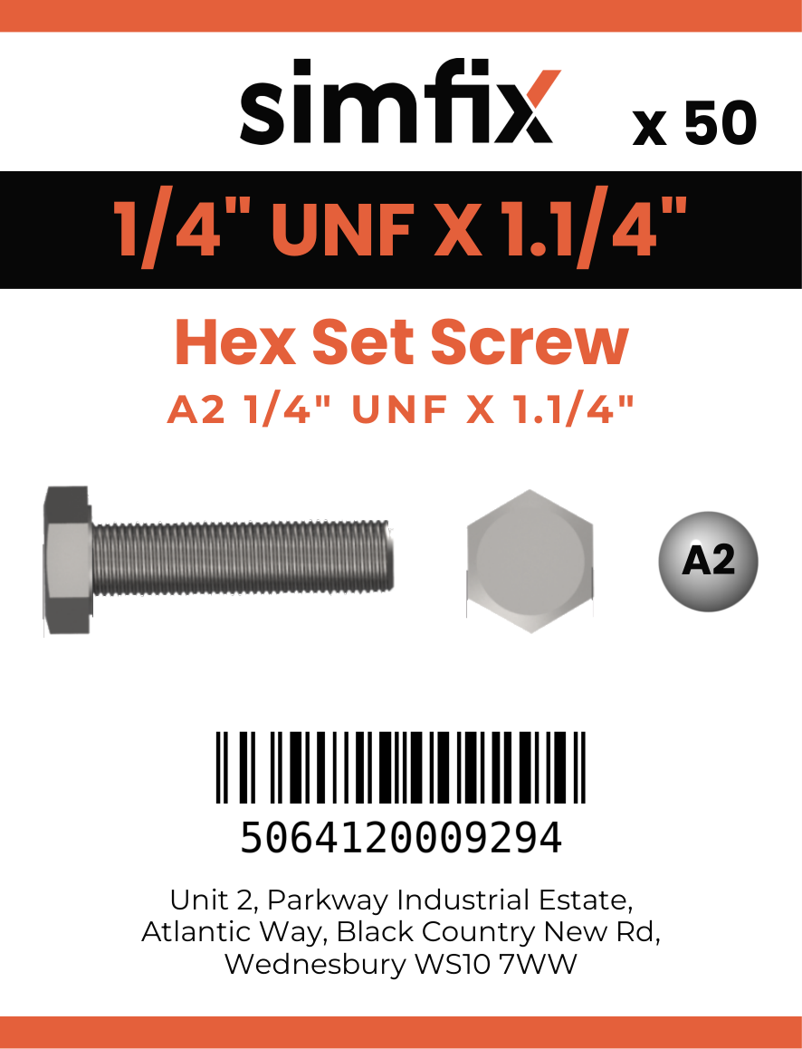 Simfix product label - 933UFA214032-T