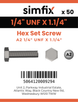 Simfix product label - 933UFA214032-T