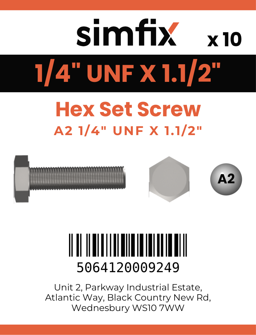 Simfix product label - 933UFA214038-D