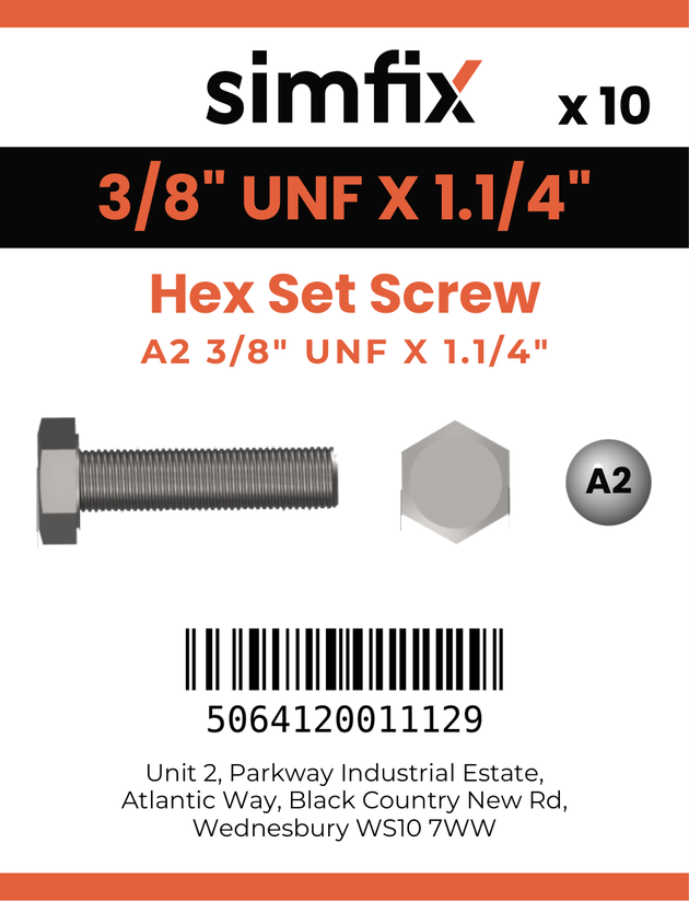 Simfix product label - 933UFA238032-D