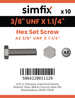 Simfix product label - 933UFA238032-D