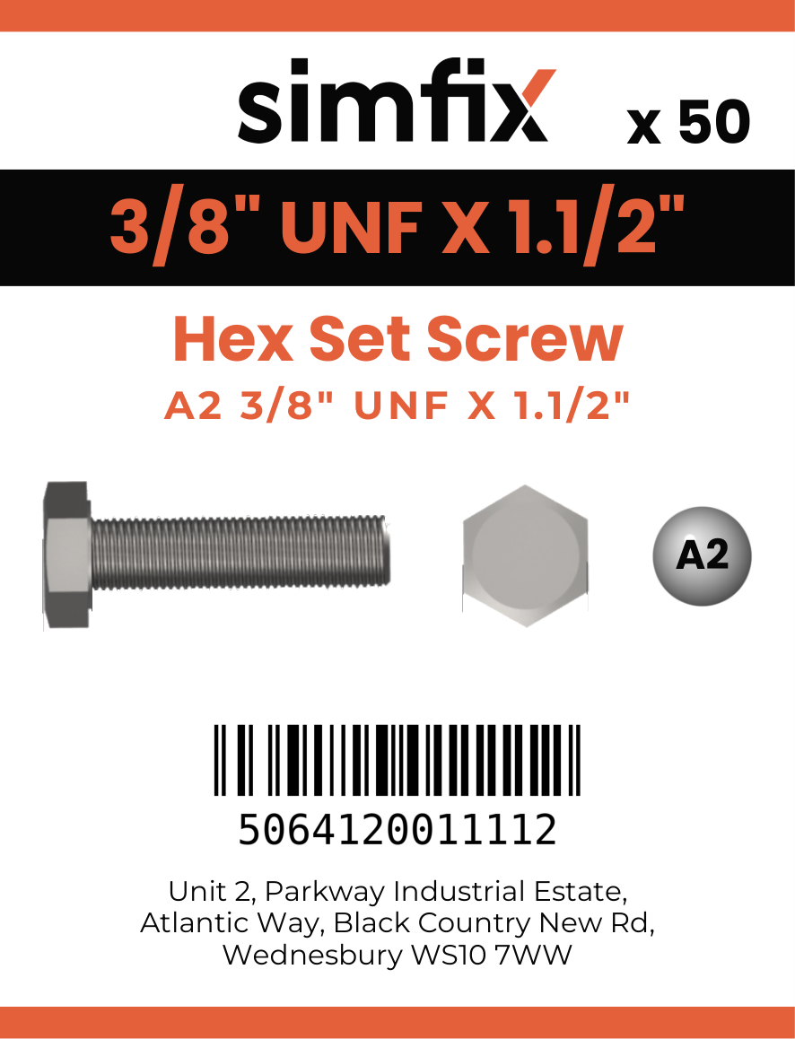 Simfix product label - 933UFA238038-T