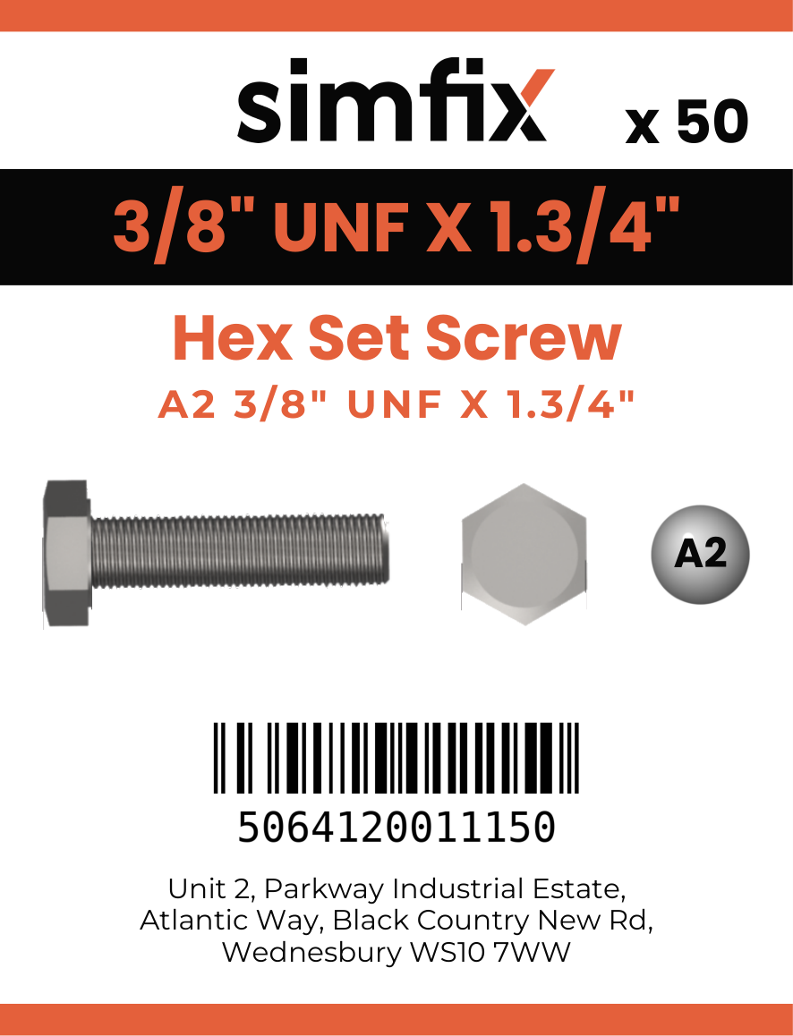 Simfix product label - 933UFA238045-T