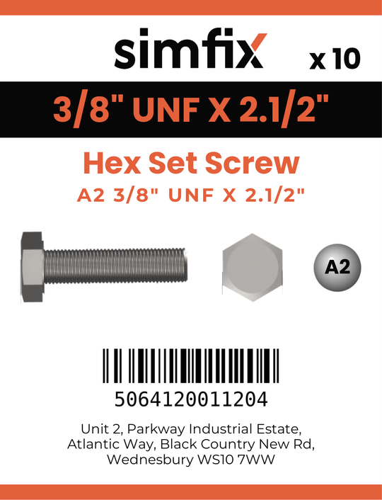 Simfix product label - 933UFA238064-D
