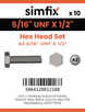 Simfix product label - 933UFA2516013-D