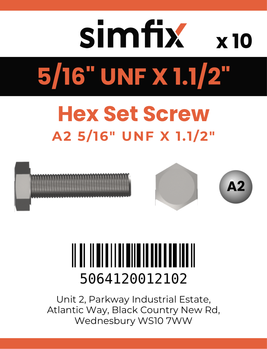 Simfix product label - 933UFA2516038-D