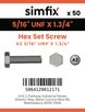 Simfix product label - 933UFA2516045-T