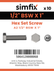 Simfix product label - 933WA212025-D