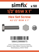 Simfix product label - 933WA212025-T