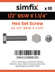 Simfix product label - 933WA212032-D