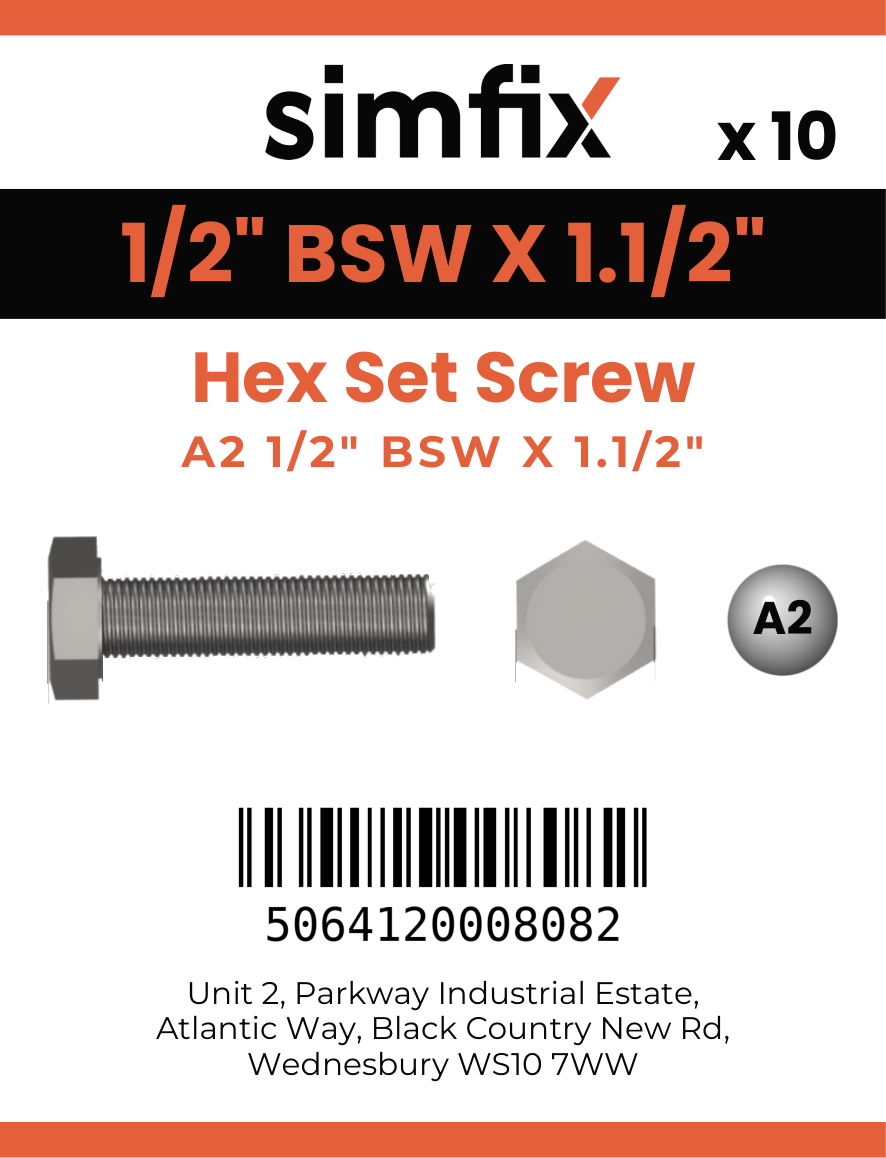 Simfix product label - 933WA212038-D