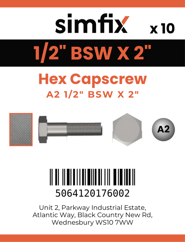 Simfix product label - 933WA212051-D
