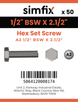 Simfix product label - 933WA212064-T