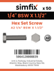 Simfix product label - 933WA214038-T