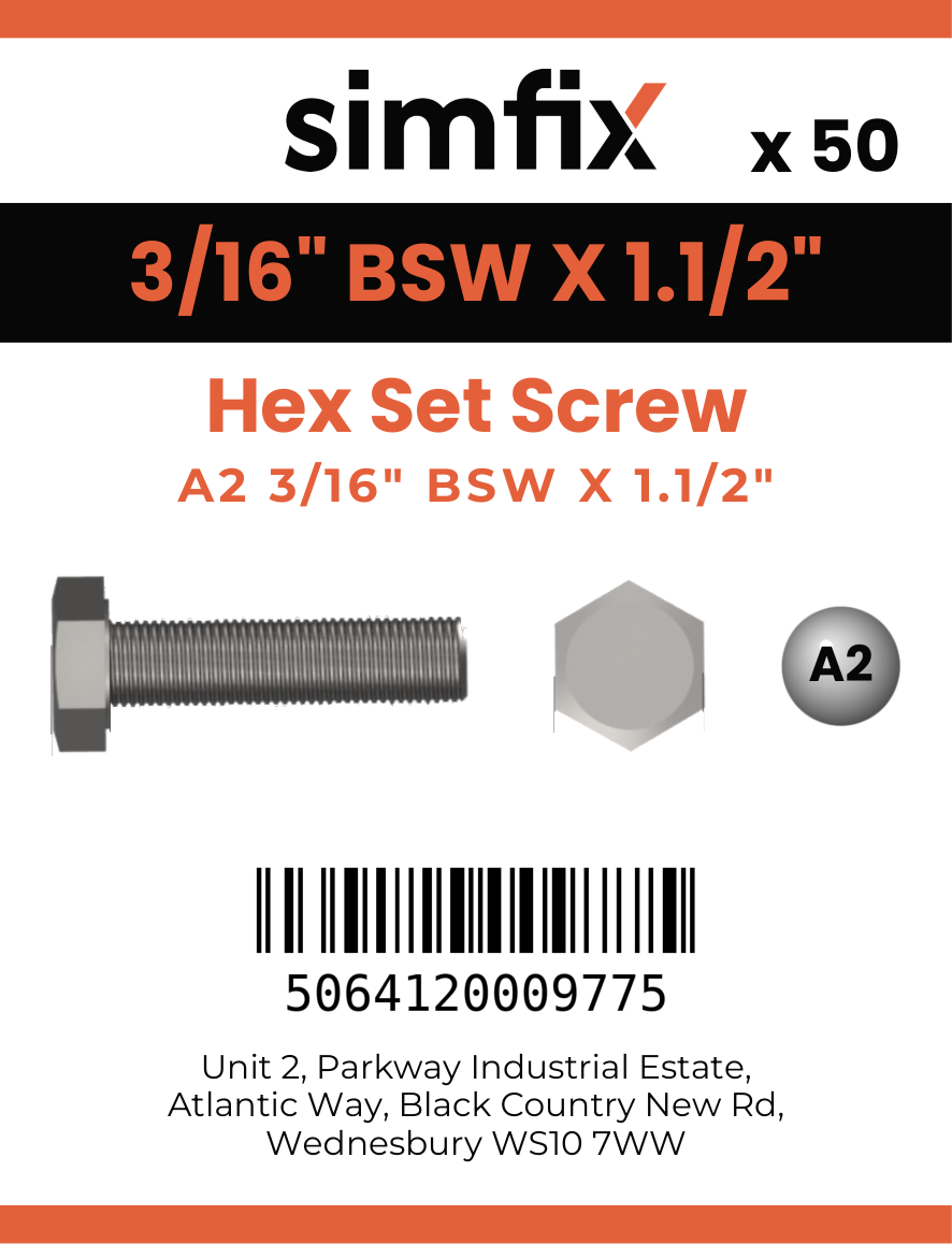 Simfix product label - 933WA2316038-T