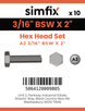 Simfix product label - 933WA2316051-D