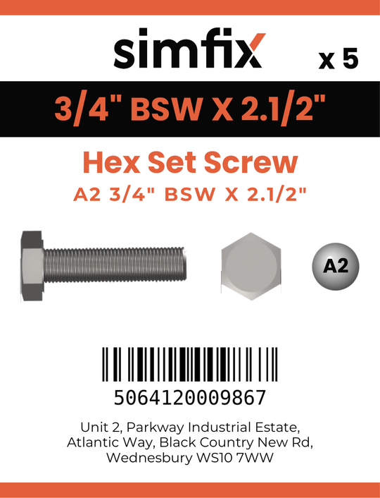 Simfix product label - 933WA234064-D