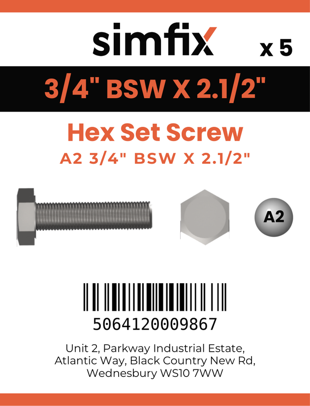 Simfix product label - 933WA234064-D