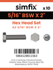 Simfix product label - 933WA2516051-D