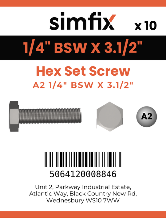 Simfix product label - 933WA2516089-D