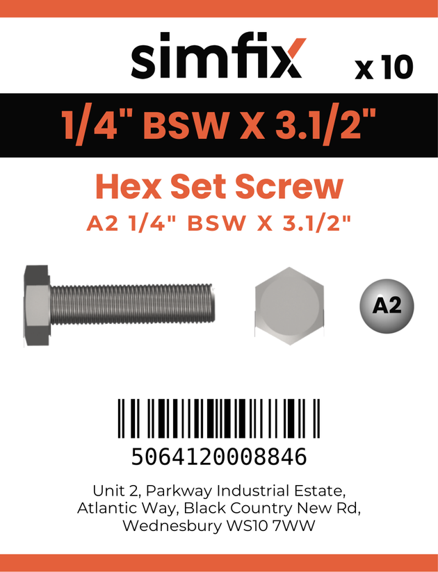 Simfix product label - 933WA2516089-D
