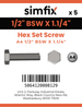 Simfix product label - 933WA412032-D
