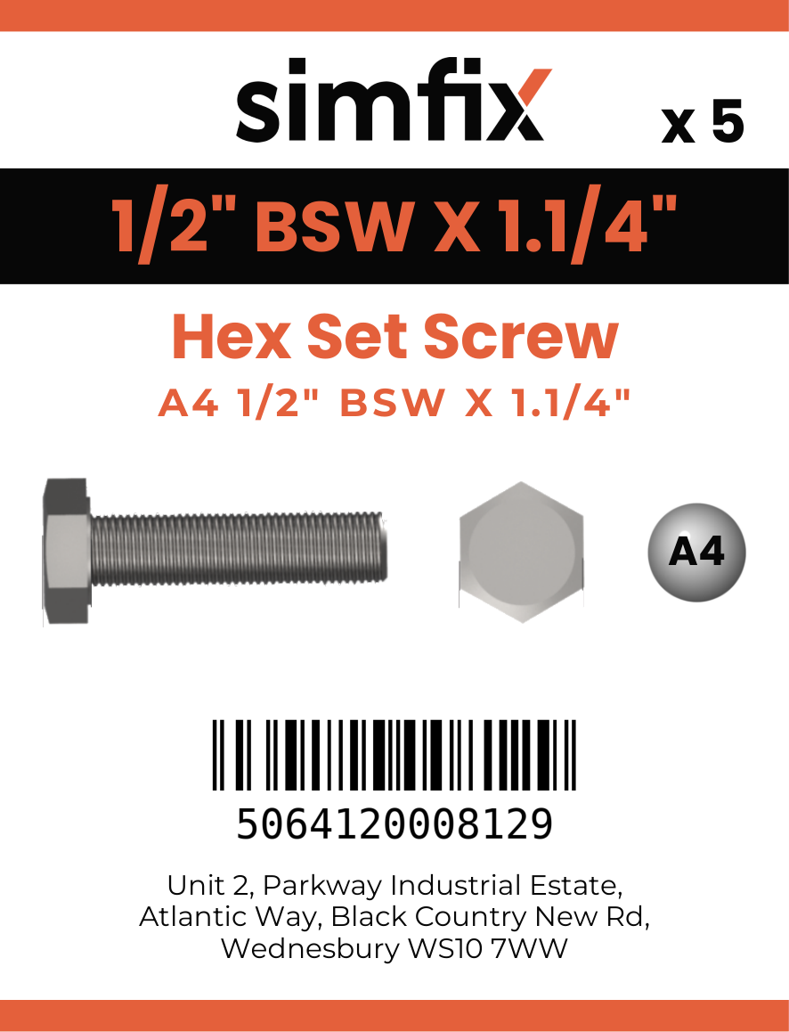 Simfix product label - 933WA412032-D