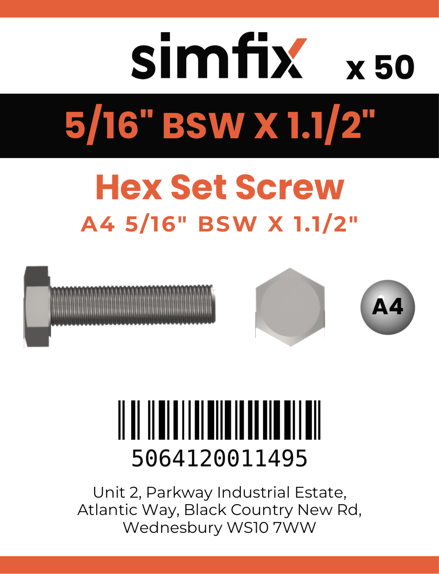 Simfix product label - 933WA4516038-T