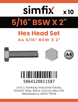 Simfix product label - 933WA4516051-D