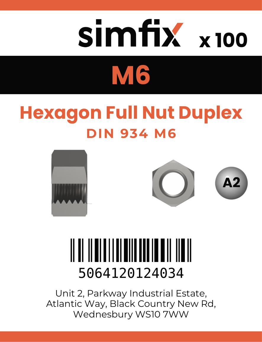 Simfix product label - 934-1.4462-0060-T