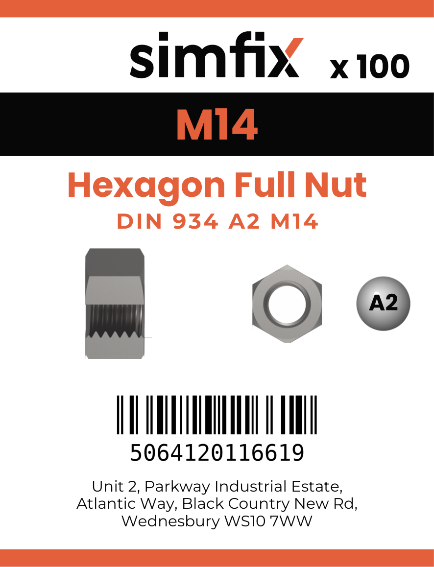 Simfix product label - 934A20140-T