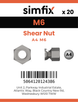 Simfix product label - 934A40060AV-D
