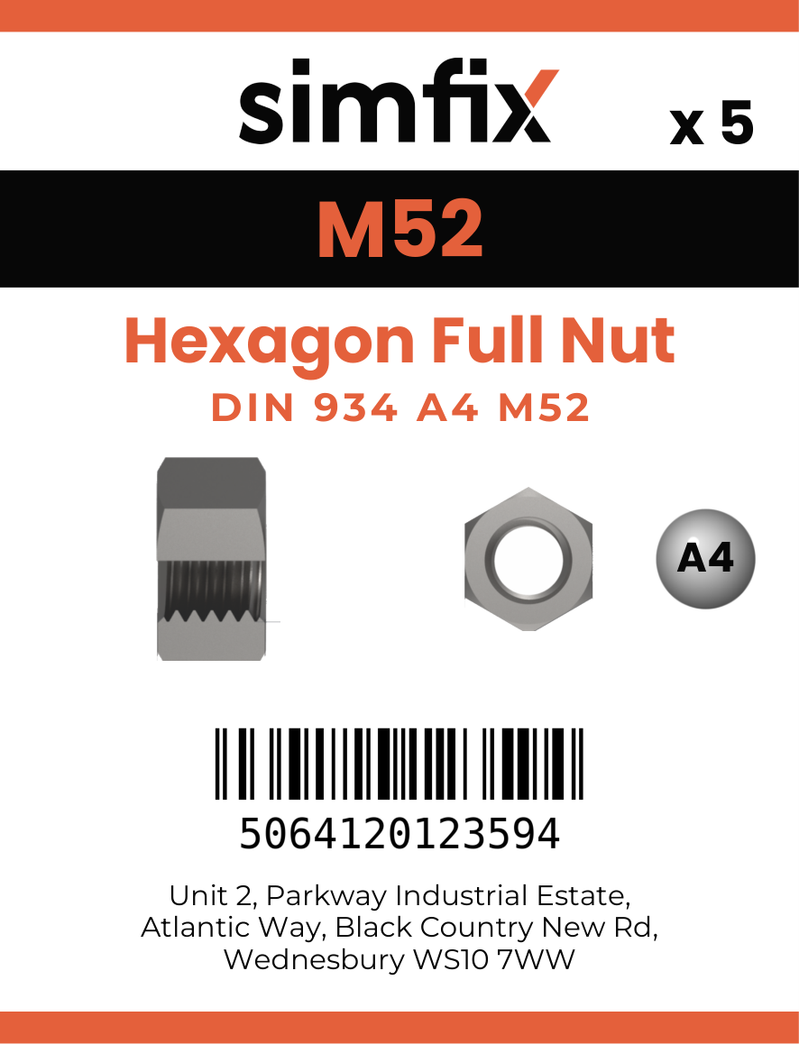 Simfix product label - 934A40520-T