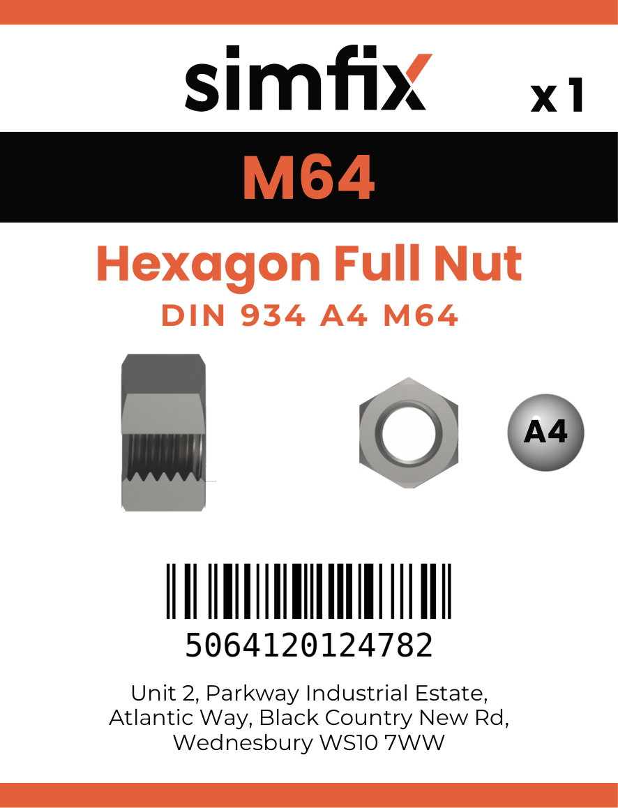 Simfix product label - 934A40640-D