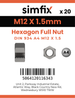 Simfix product label - 934A41215-D