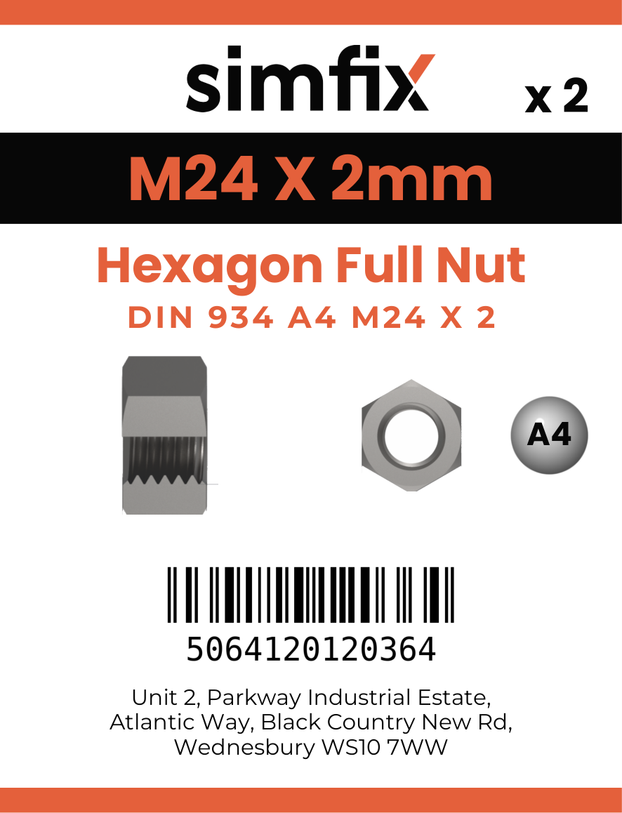 Simfix product label - 934A42420070-D