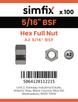 Simfix product label - 934BSFA2516-T