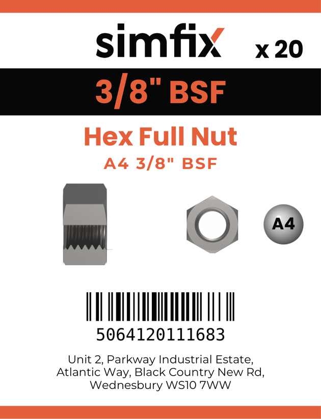 Simfix product label - 934BSFA438-D