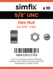Simfix product label - 934UA258-D