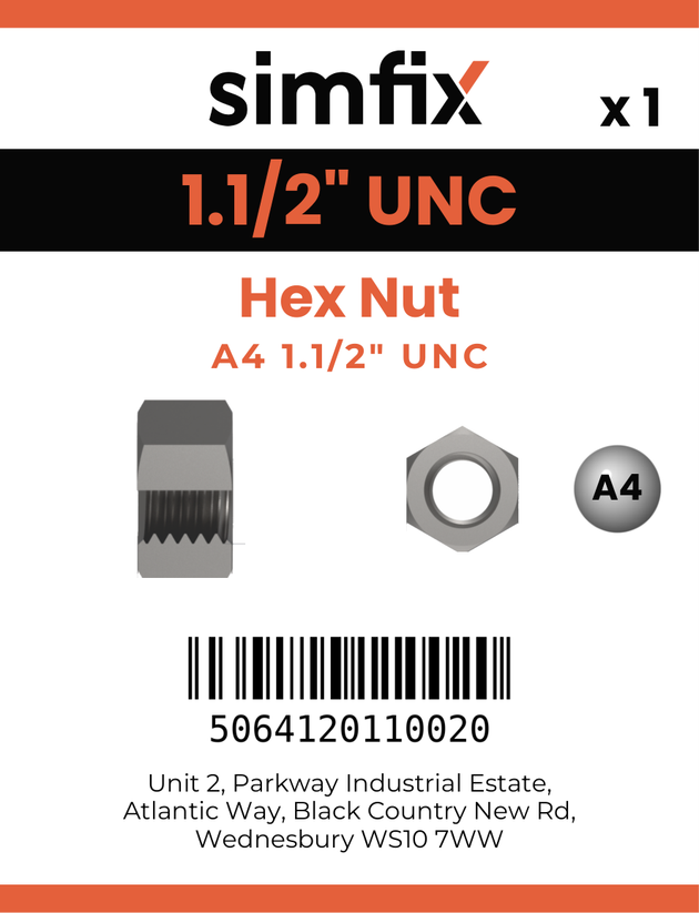 Simfix product label - 934UA4112-D