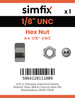 Simfix product label - 934UA4118-D