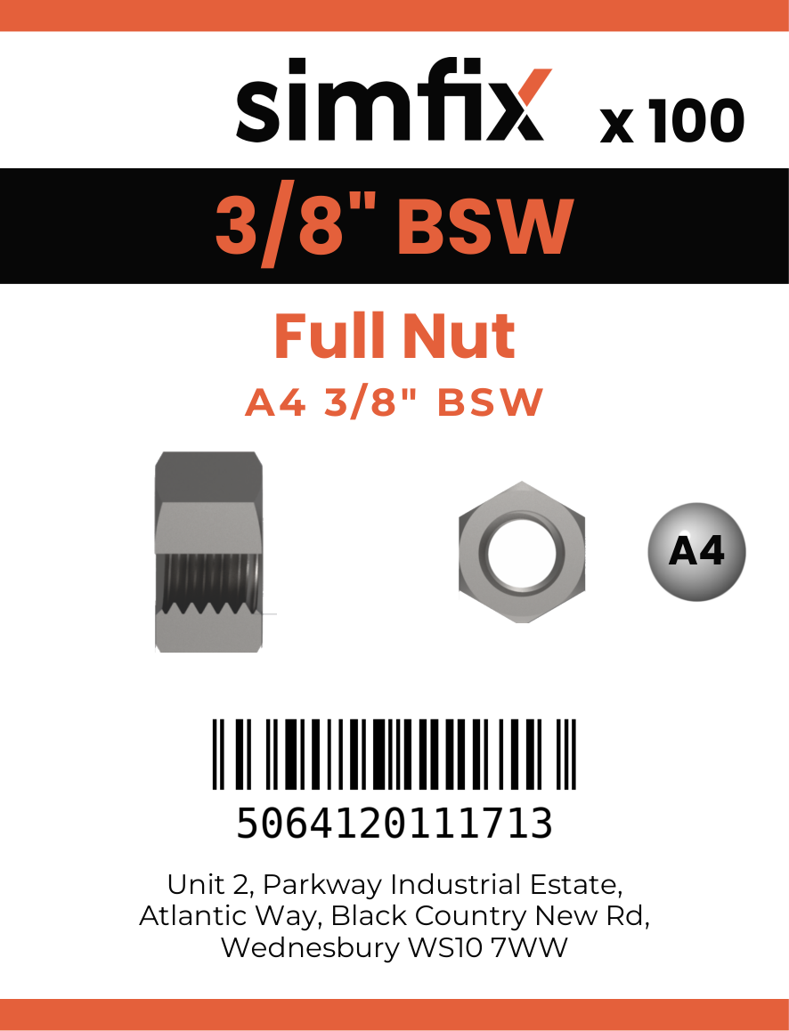 Simfix product label - 934WA438-T