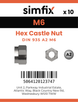 Simfix product label - 935A206-D