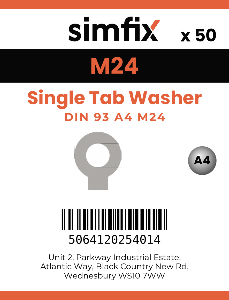 Simfix product label - 93A4250-T
