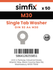 Simfix product label - 93A4310-T