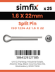 Simfix product label - 94A2016022-D